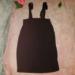 BLACK Suspender Dress Without Blouse size XL Stretchy